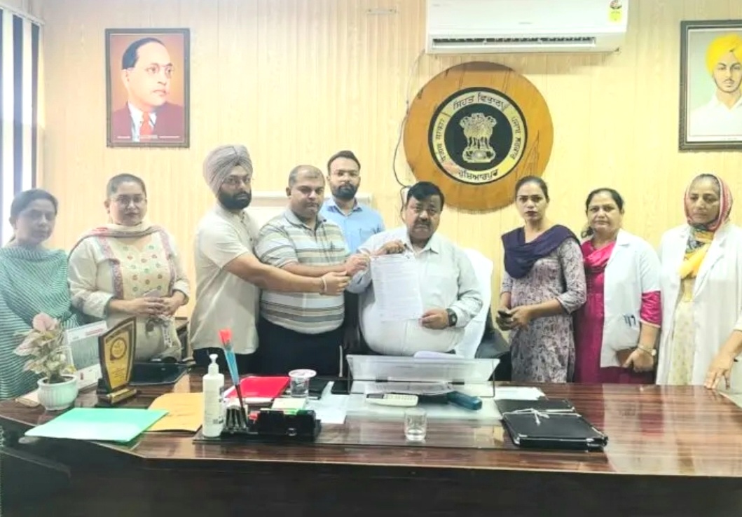 Condemnation of violence against women medical staff in CHC Harta Badla District Hoshiarpur